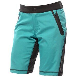 Fasthouse Women's Crossline Mountain Bike Shorts Teal Size 6 NWT